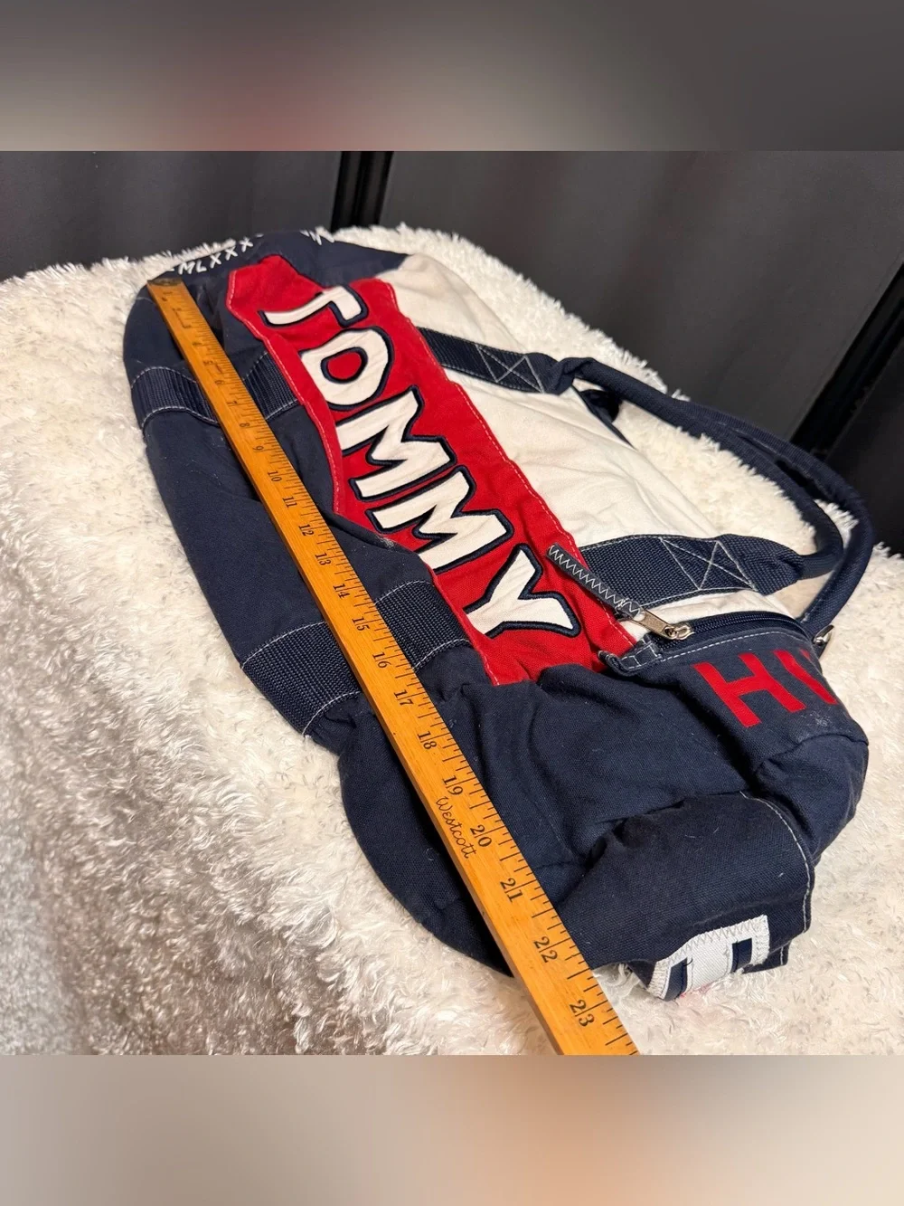 Tommy Hilfiger Bag 90s 00s Y2k Gym Work-out Sports Travel Carry-all Duffle